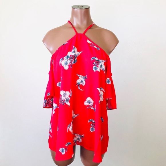 Sienna Sky Tops - NWT sienna sky halter top cold shoulder blouse